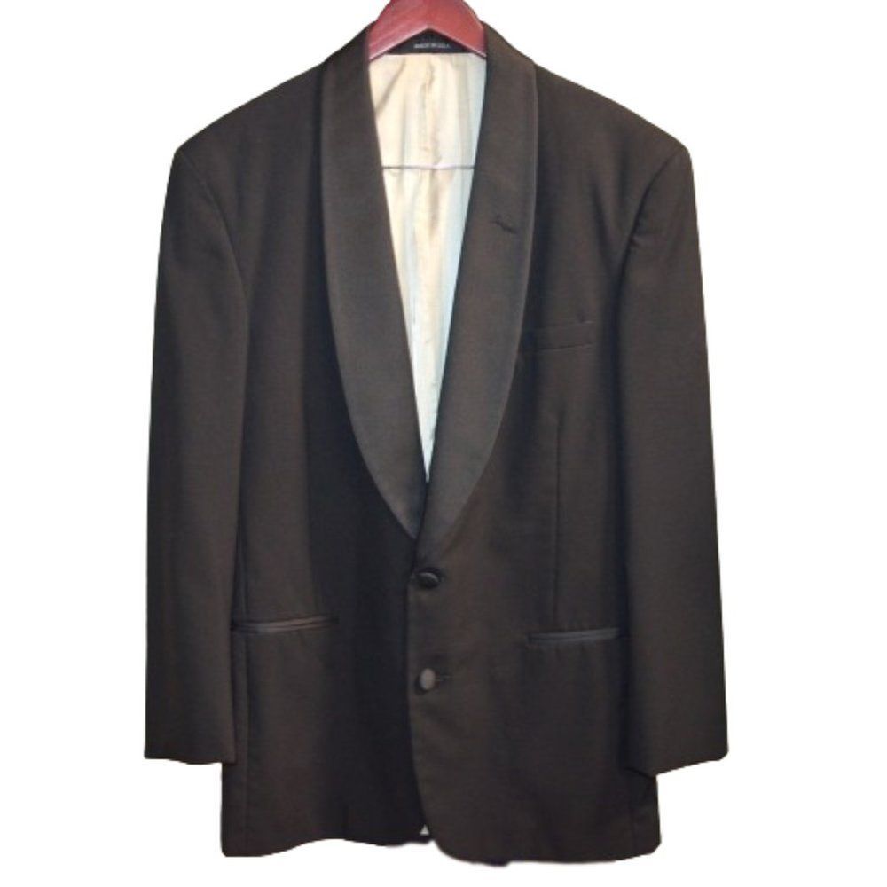 Ralph Lauren Chaps Tuxedo Sports Jacket Coat Formal Prom Wedding Italian 39R